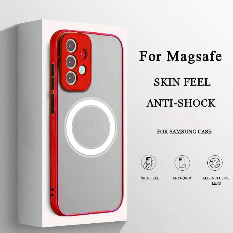 Translucent magnetic shockproof case for Samsung  S24 Series and S23FE