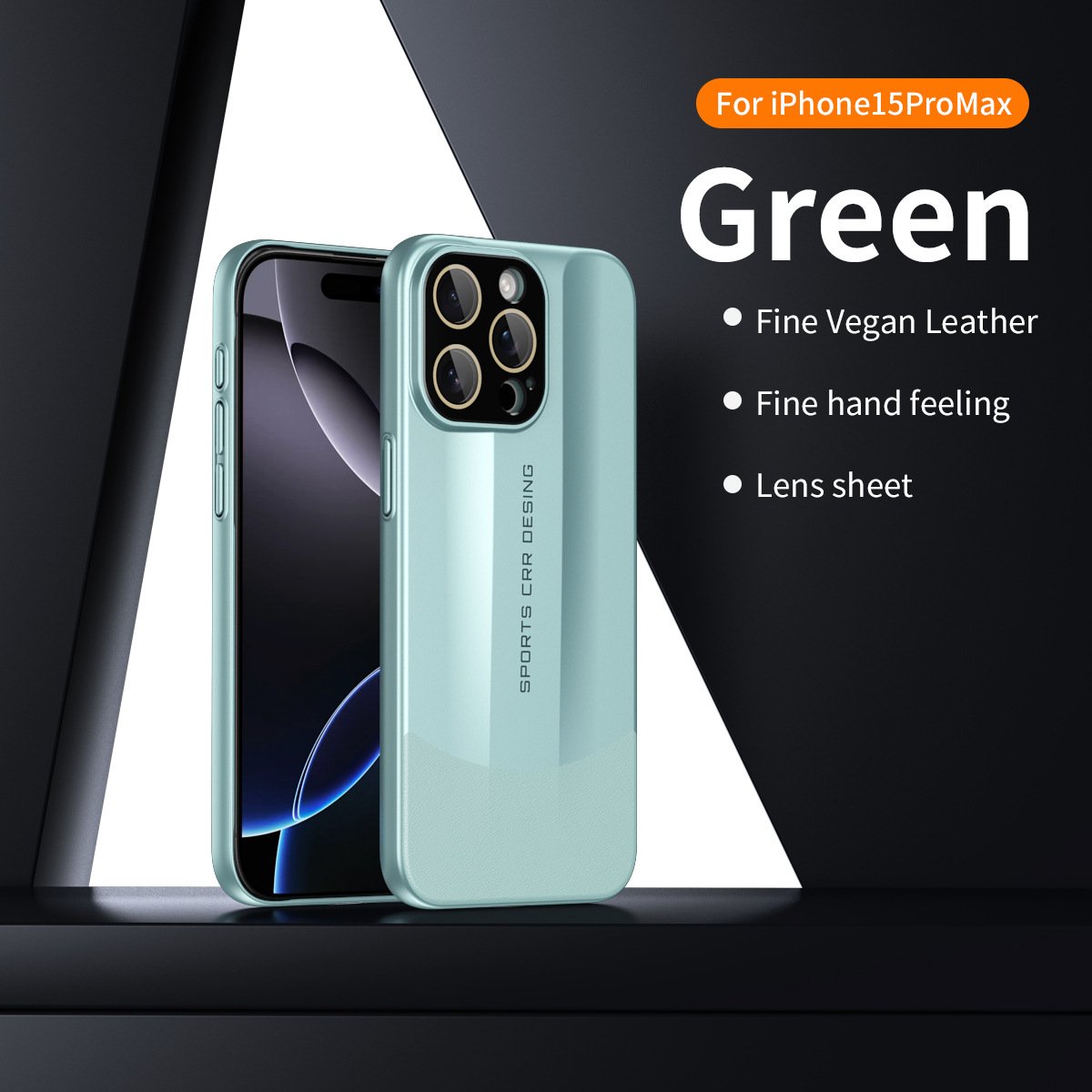 Premium Vegan Leather & Matte Phone Case with Raised Edges, Dustproof Cutouts, and Anti-Fingerprint Design