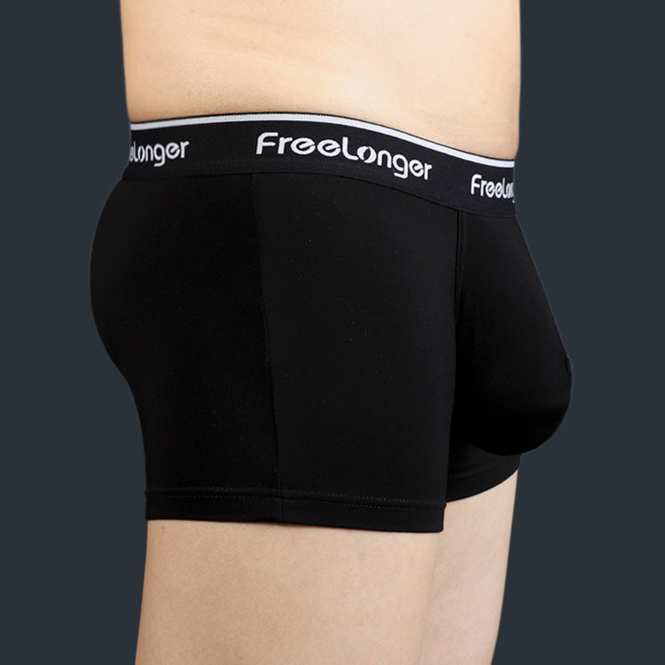 FreeLonger Men's Comfy Separate Big Pouch Boxer Briefs