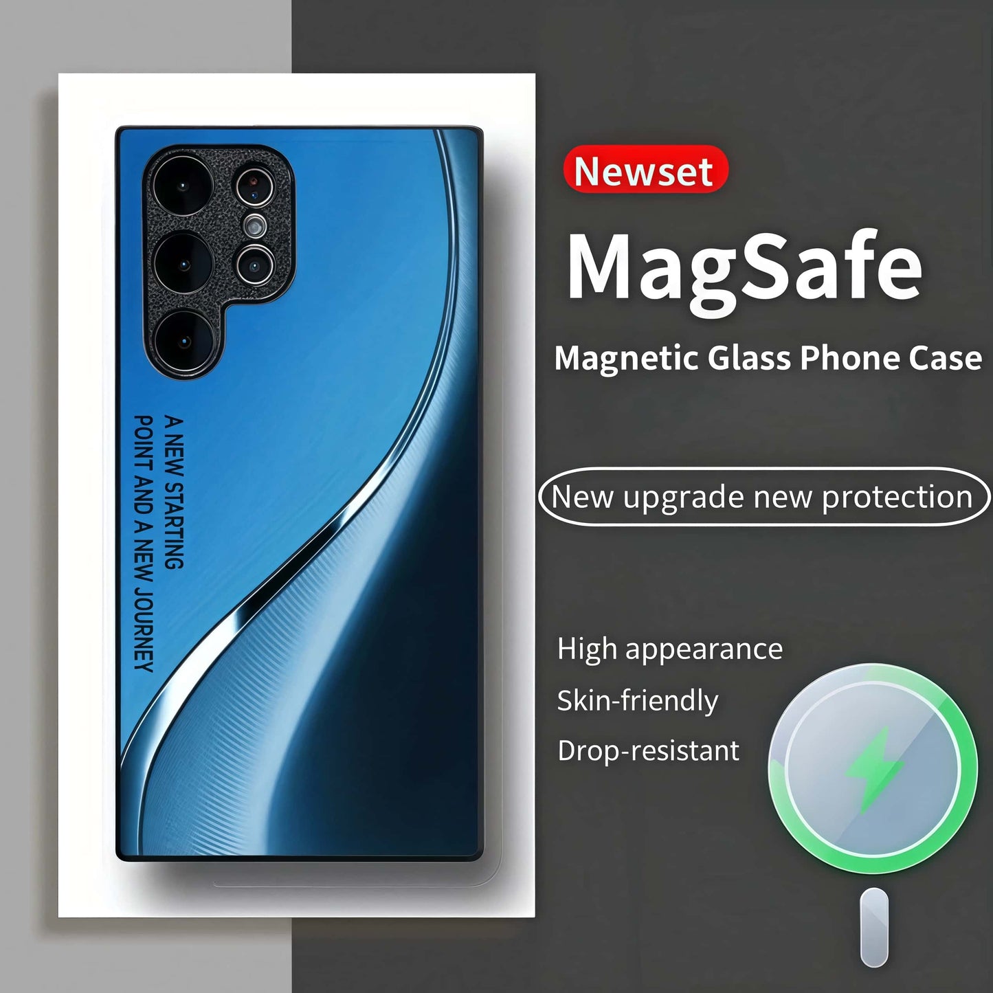 3D Curved Glass Case - MagSafe & Shatterproof