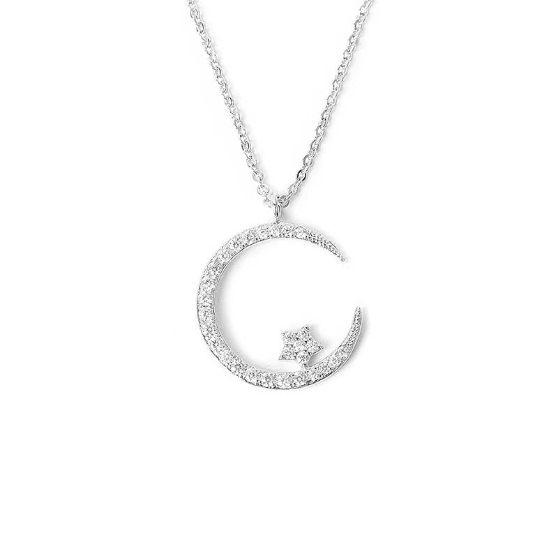 Bright Night: Moon Star Necklace🌙✨