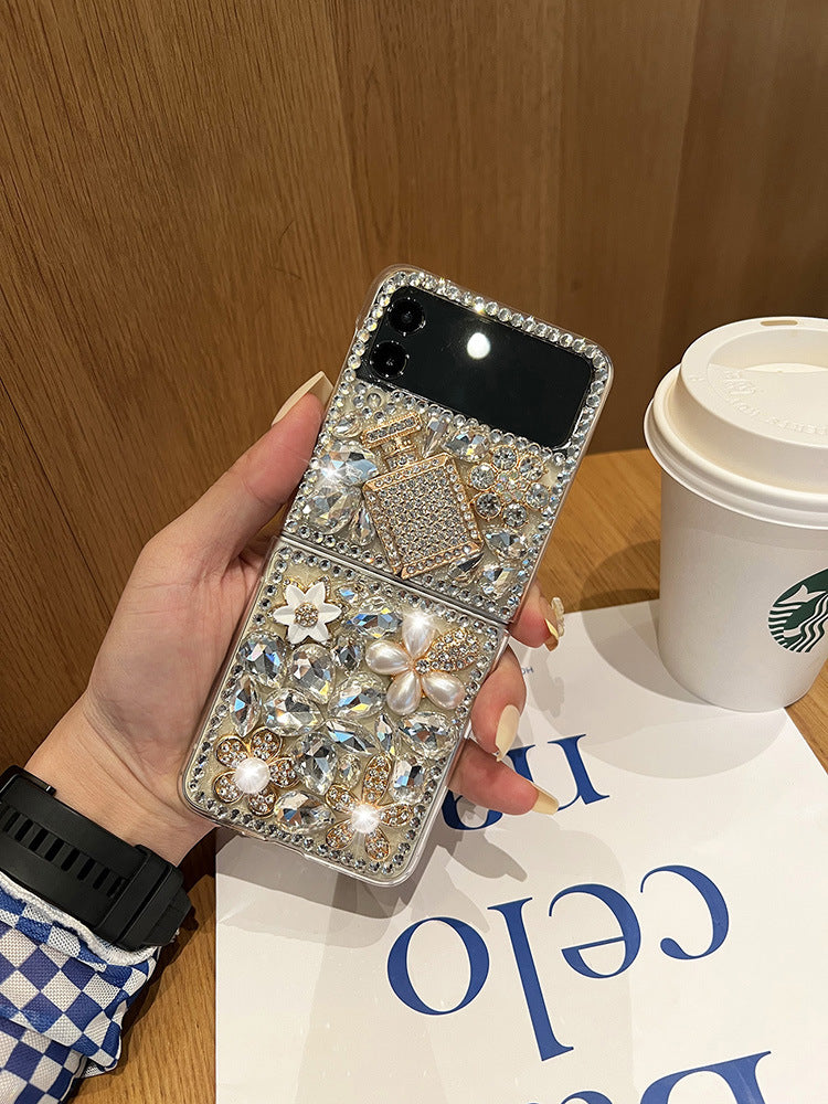 Foldable Luxury Rhinestone Phone Case For Samsung Z Flip 3/4/5/6