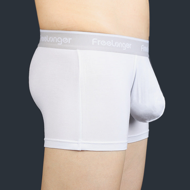 FreeLonger Men's Comfy Separate Big Pouch Boxer Briefs