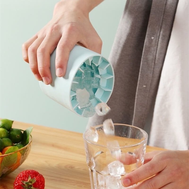 Silicone ice cube maker cup