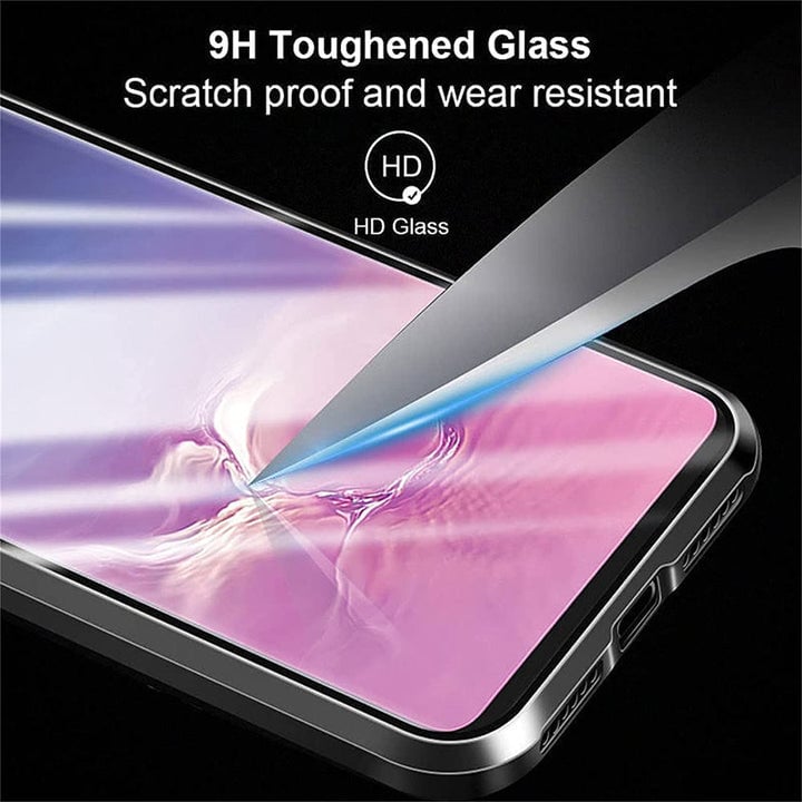 Magnetic Tempered Glass Double Sided Phone Case