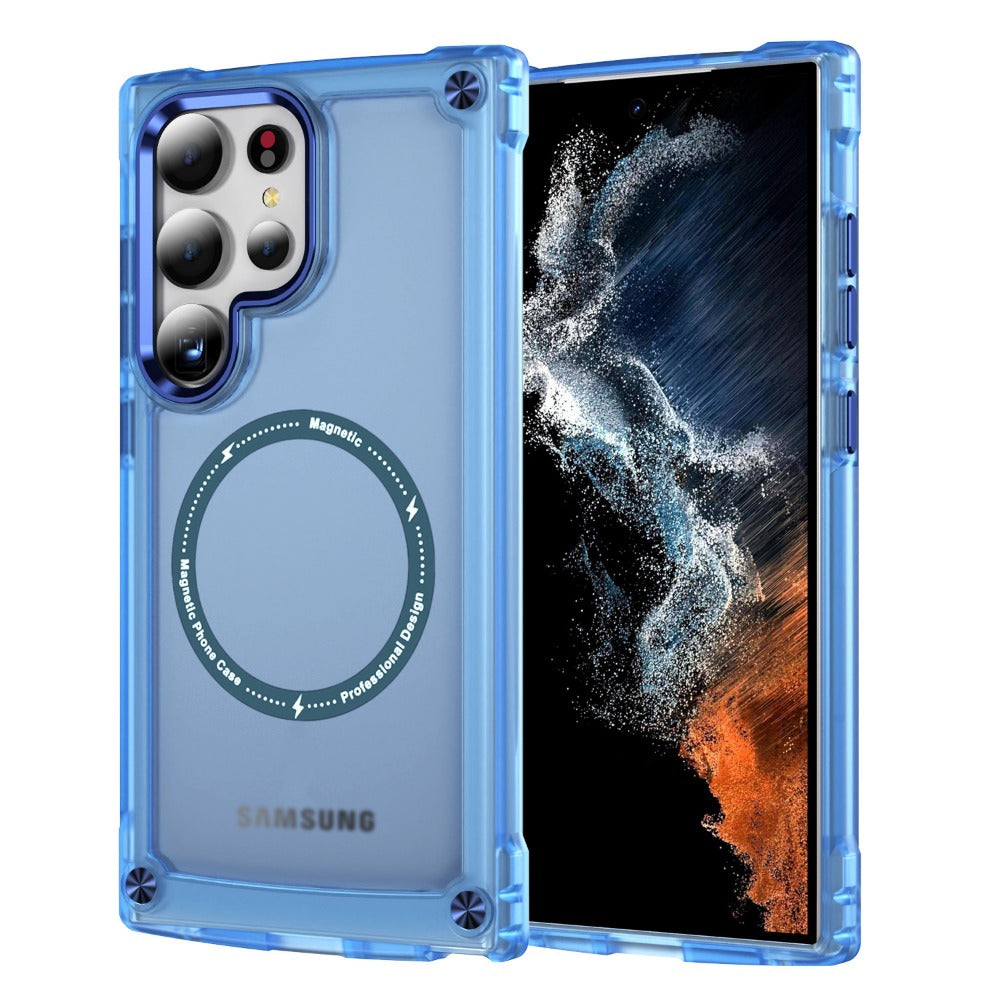 Translucent Hybrid Armor Shockproof Case For Samsung