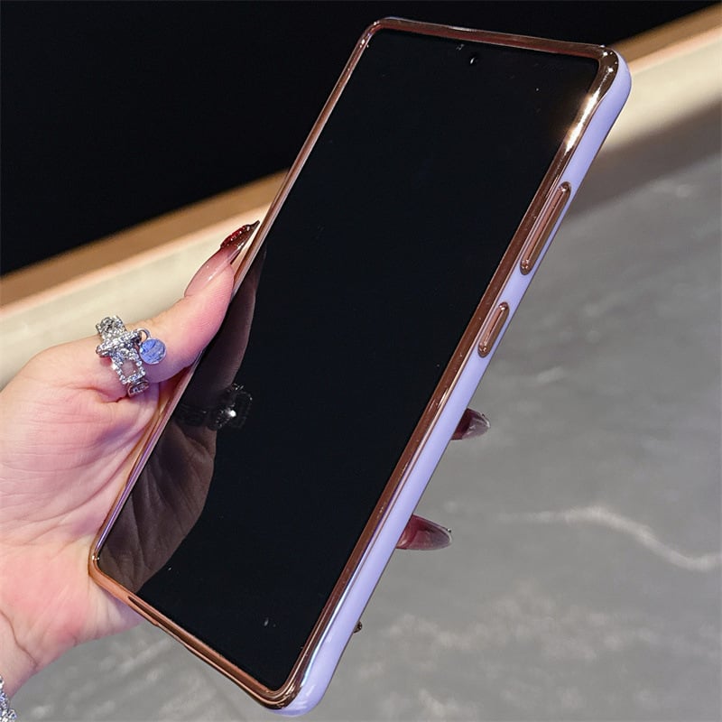 Minimalist Magnetic Shockproof Case for Samsung S24–S25 Series