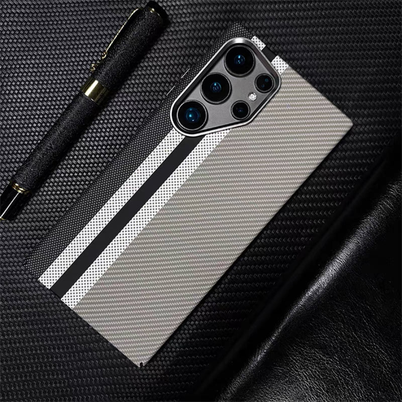 -For Galaxy S24 Magsafe Luminous Carbon Fiber Texture Drop-Proof Case