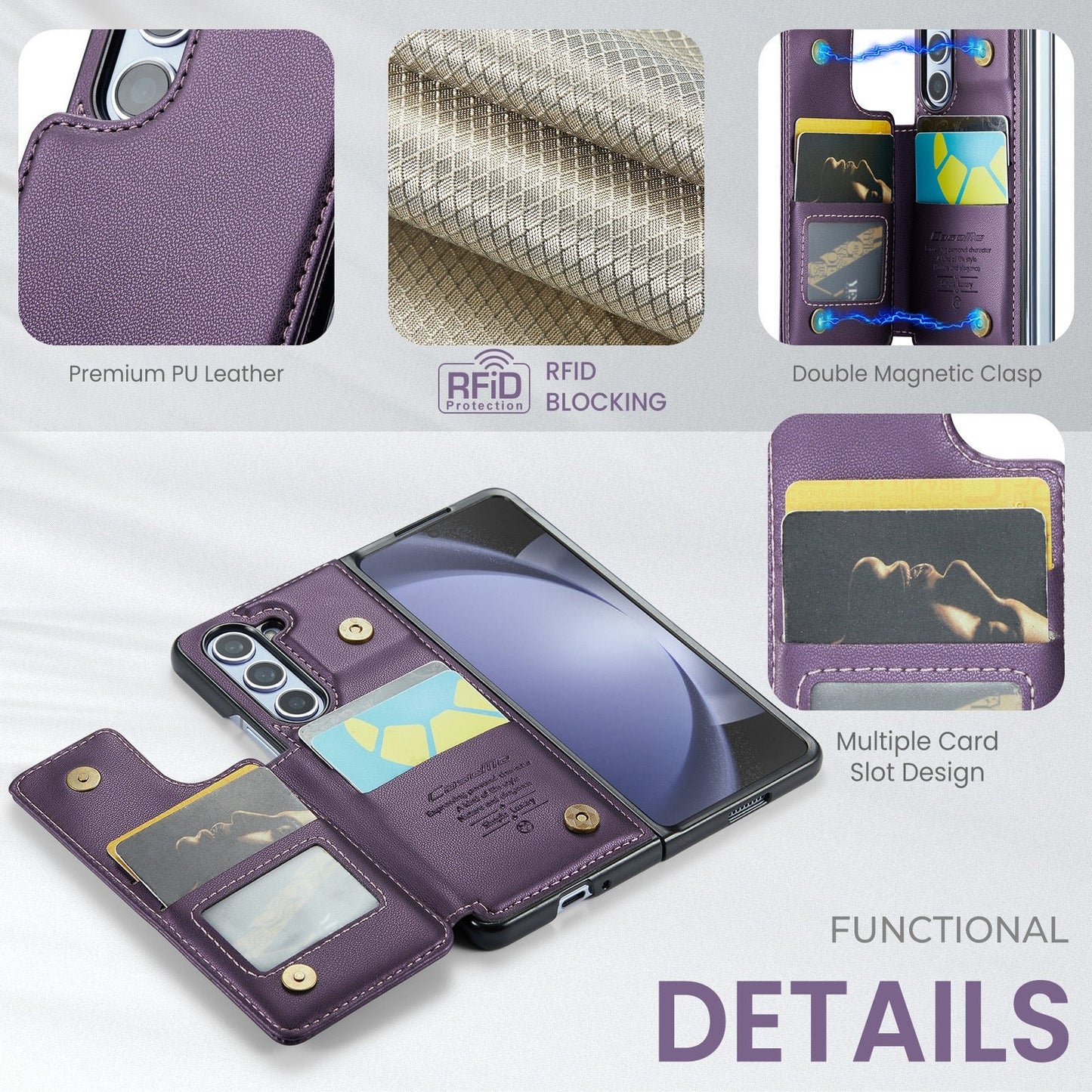 Samsung Galaxy Z Fold Series | Wallet Case with Card Holder