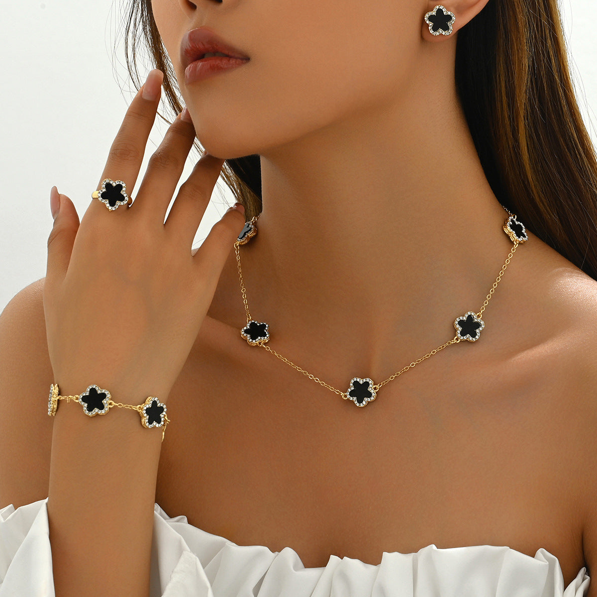 Fashion jewelry four-piece set