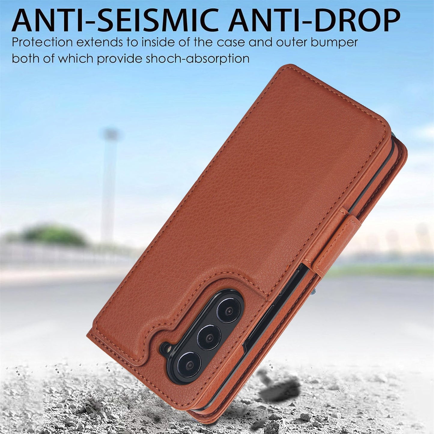 Suitable for Samsung ZFold3/4/5 Multifunctional Leather Case