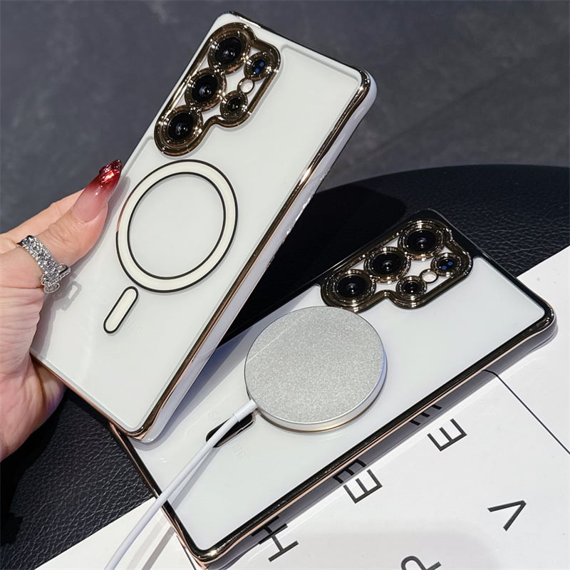 Minimalist Magnetic Shockproof Case for Samsung S24–S25 Series