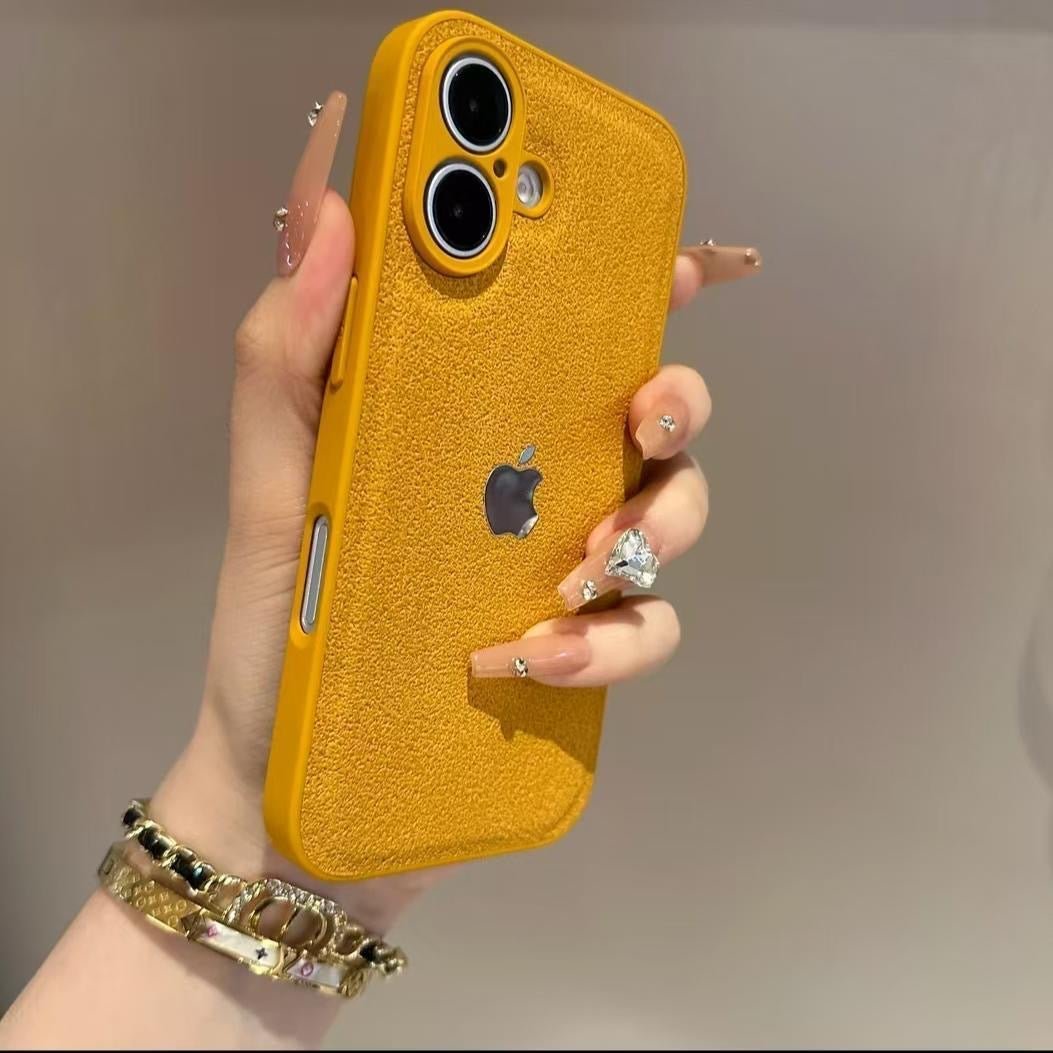Luxurious Frosted Moon Pit Pattern Phone Case
