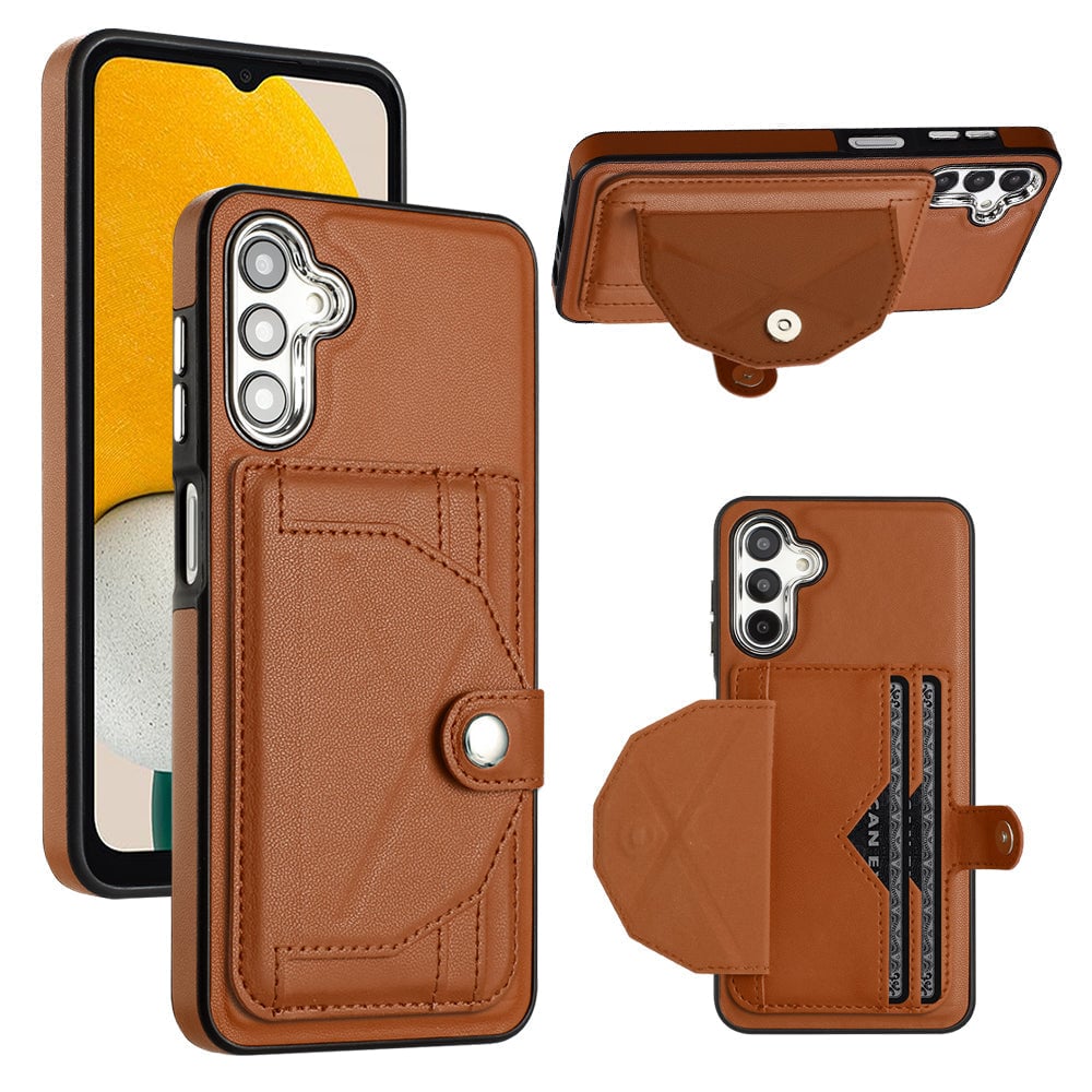 Rear Cover Type Leather Card Holster Phone Case For SAMSUNG Galaxy A15