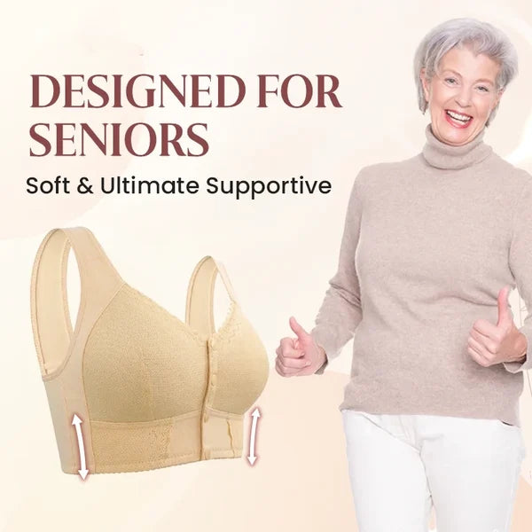 💥2024 New front-opening breathable bra, suitable for the elderly🌹