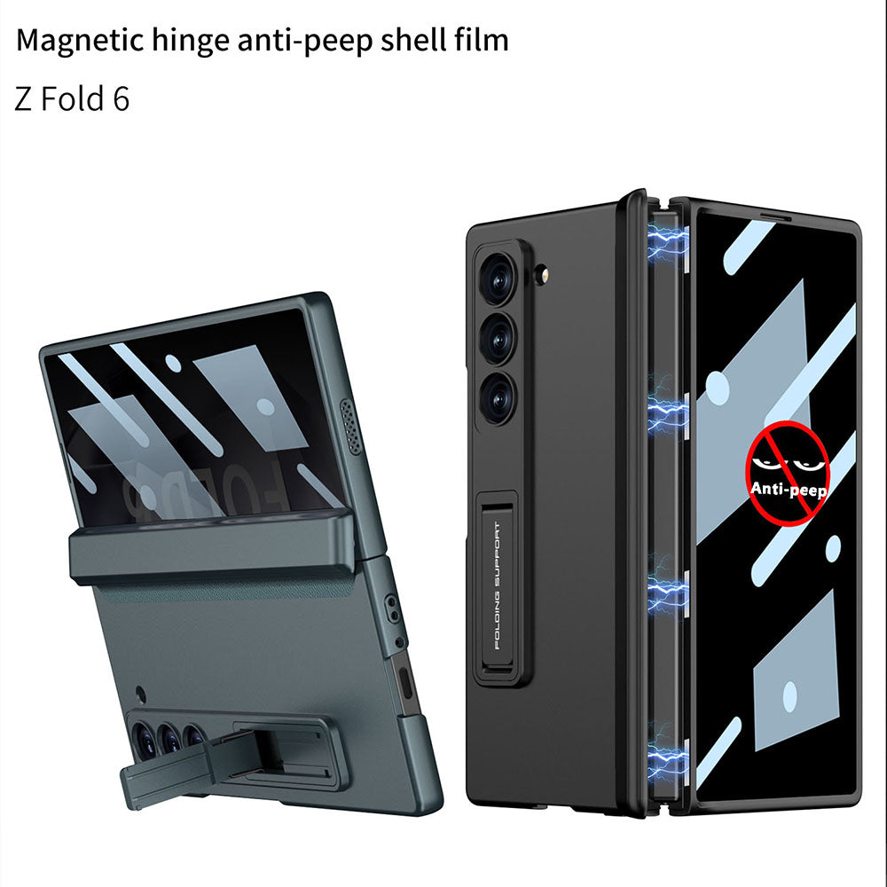 Magnetic Hinge Hidden Bracket All-included Case With Back Screen Protector For Samsung Galaxy Z Fold 6/5/4/3