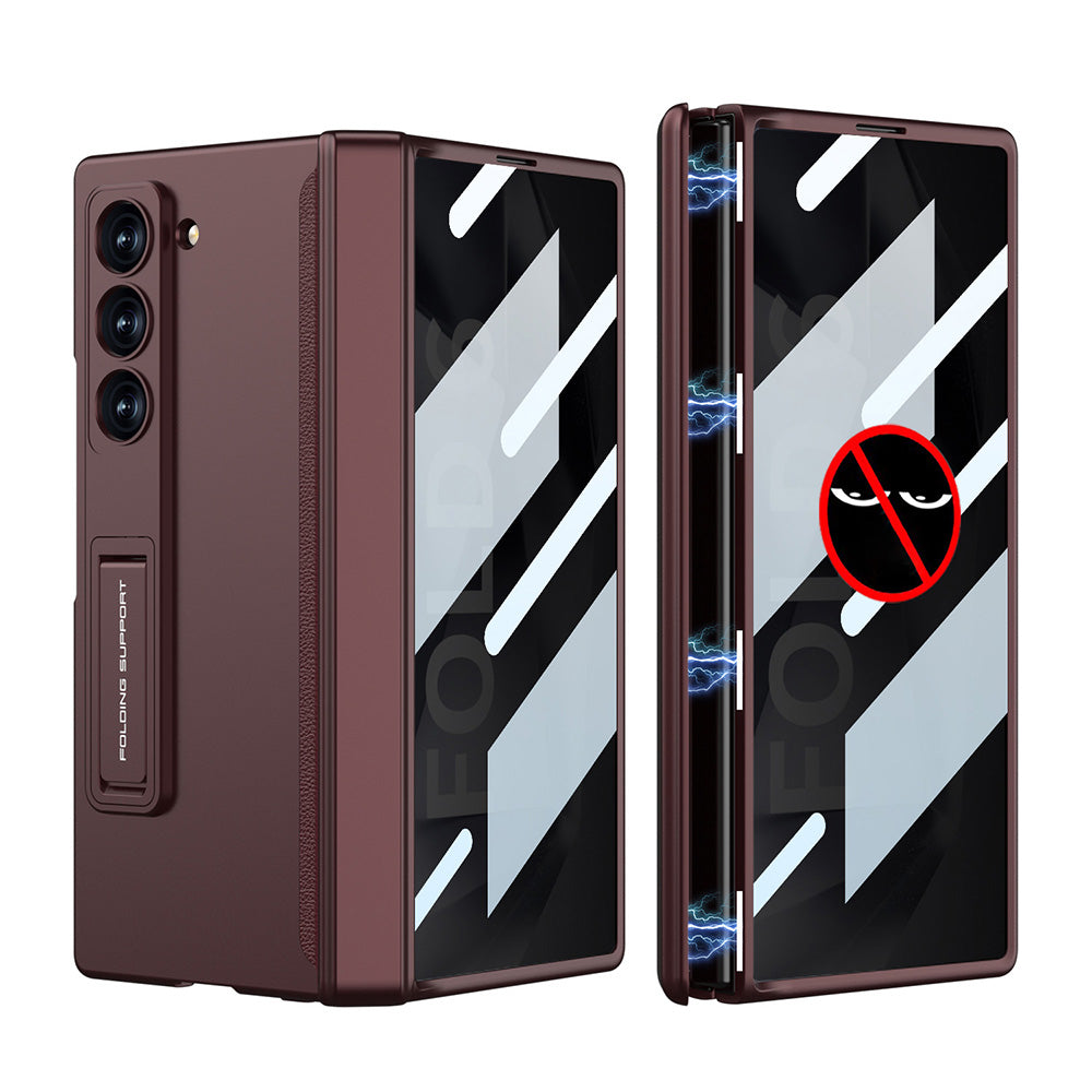 Magnetic Hinge Hidden Bracket All-included Case With Back Screen Protector For Samsung Galaxy Z Fold 6/5/4/3