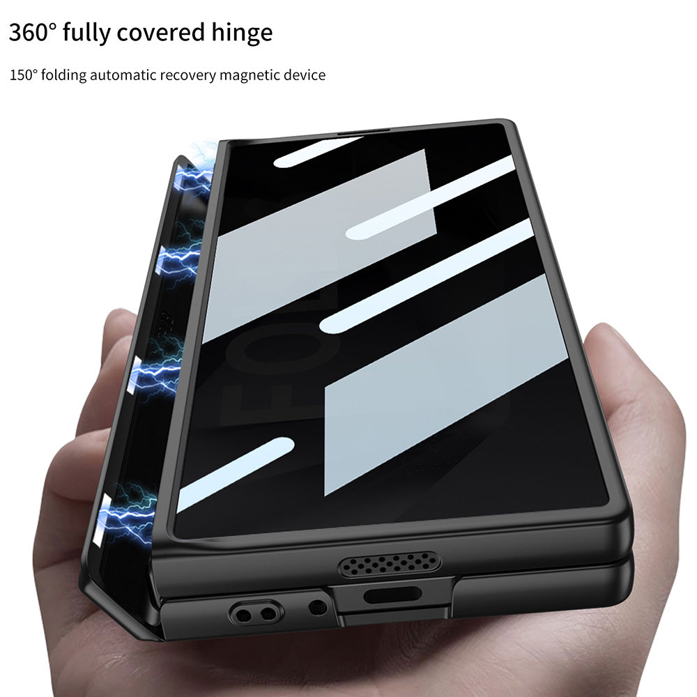 Magnetic Hinge Hidden Bracket All-included Case With Back Screen Protector For Samsung Galaxy Z Fold 6/5/4/3