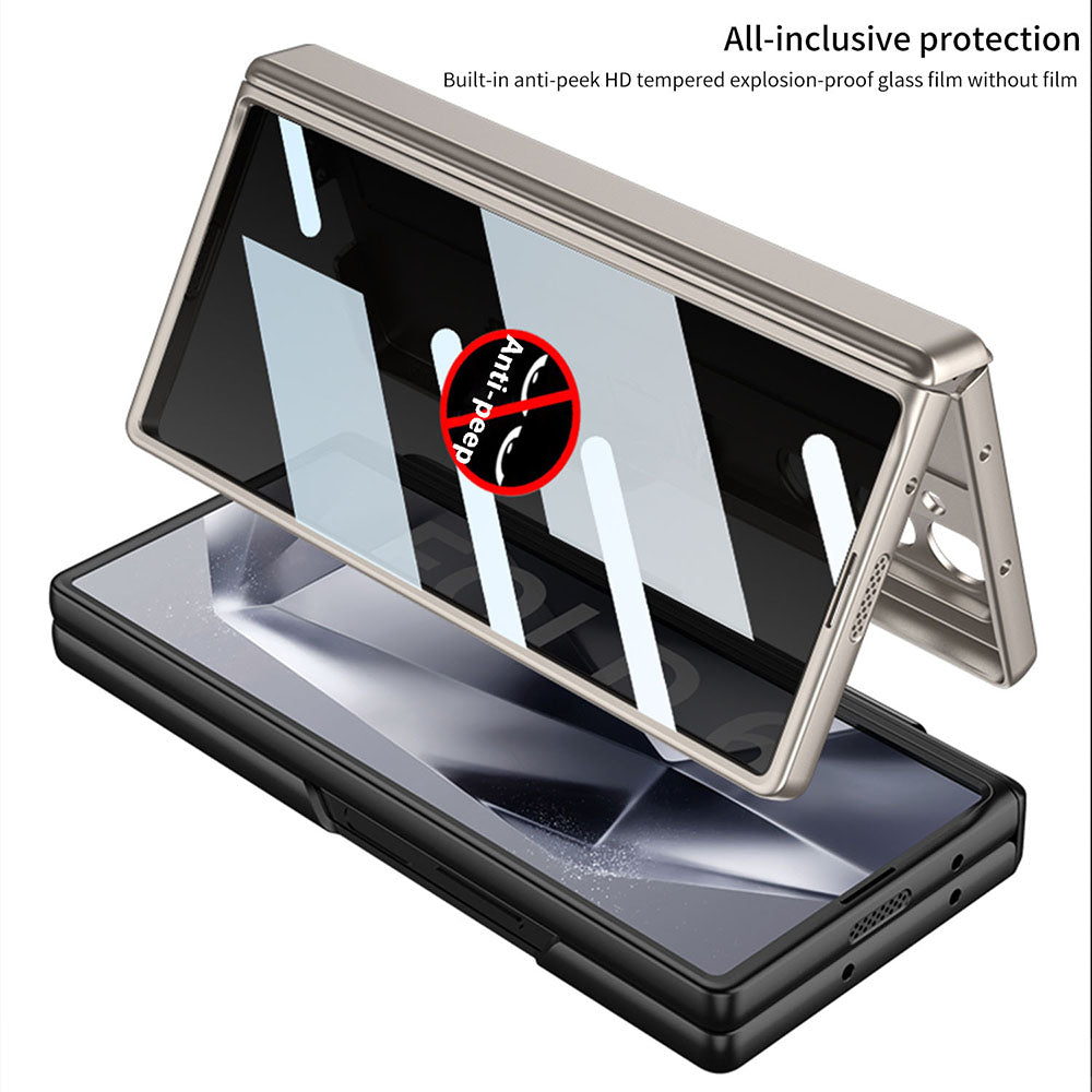 Magnetic Hinge Hidden Bracket All-included Case With Back Screen Protector For Samsung Galaxy Z Fold 6/5/4/3