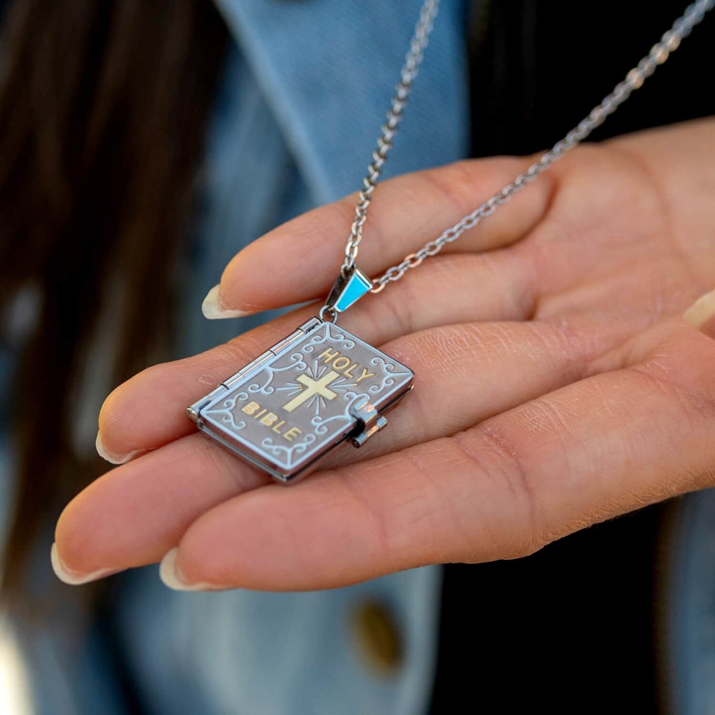 🎄Christmas Pre-sale🎁Openable Holy Cross Bible Pendant