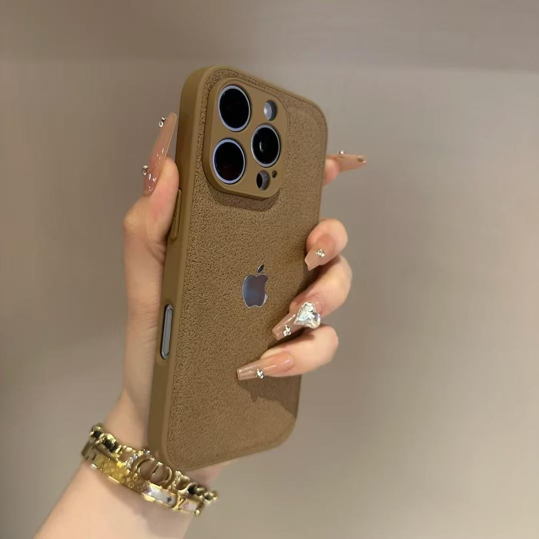 Luxurious Frosted Moon Pit Pattern Phone Case