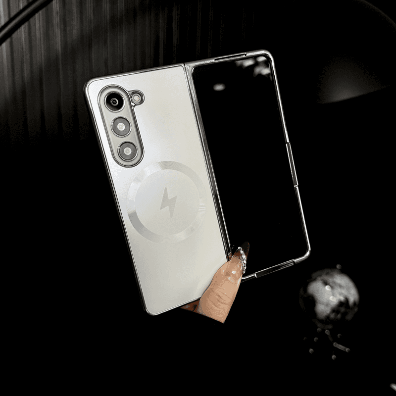 Electroplating Frosted Magnetic Closure Case for Samsung Fold Series