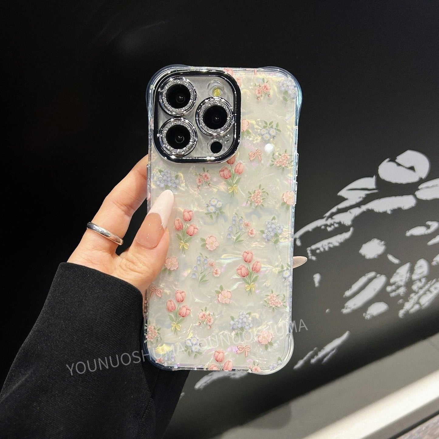 iPhone 12/13/14/15/16 Case Korean Style Drop-proof Shell Pattern All-inclusive Phone Case