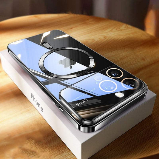 Large Window Magnetic Clear Case For iPhone 15 Series