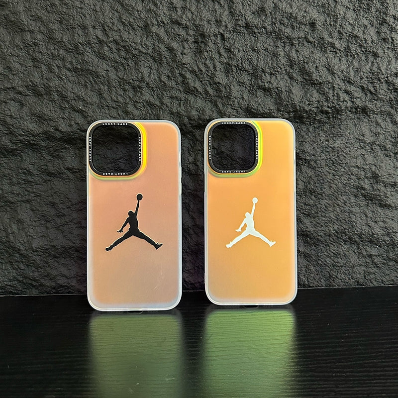 Gradient Aurora Basketball Creative Phone Case For iPhone 15 Series