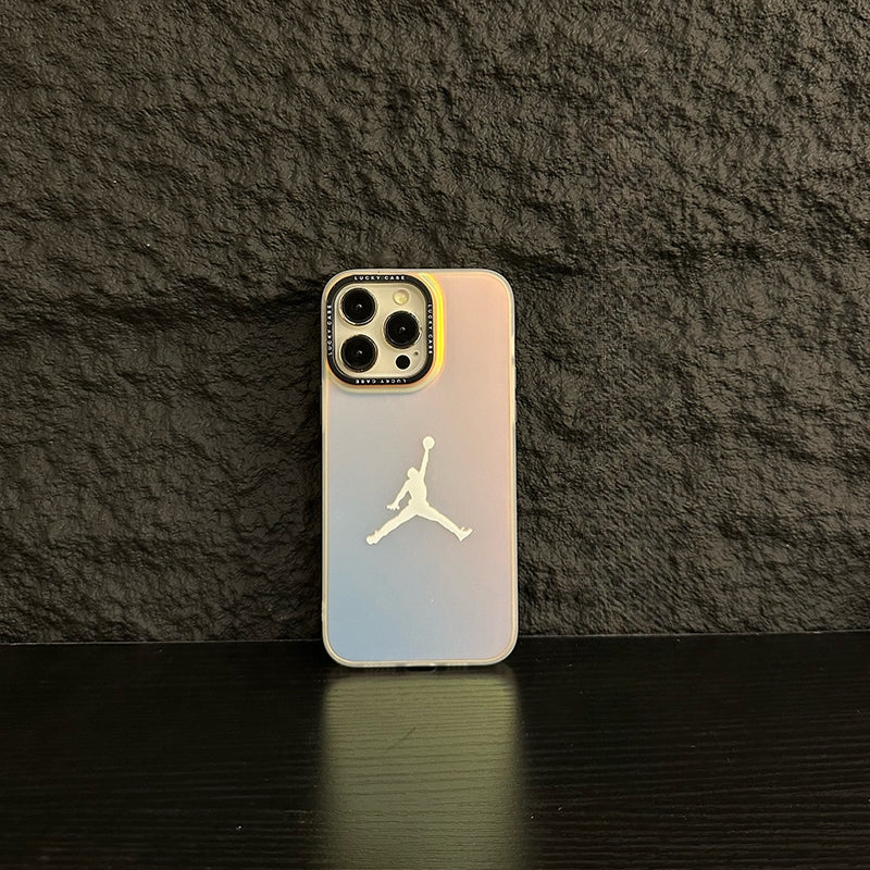 Gradient Aurora Basketball Creative Phone Case For iPhone 15 Series