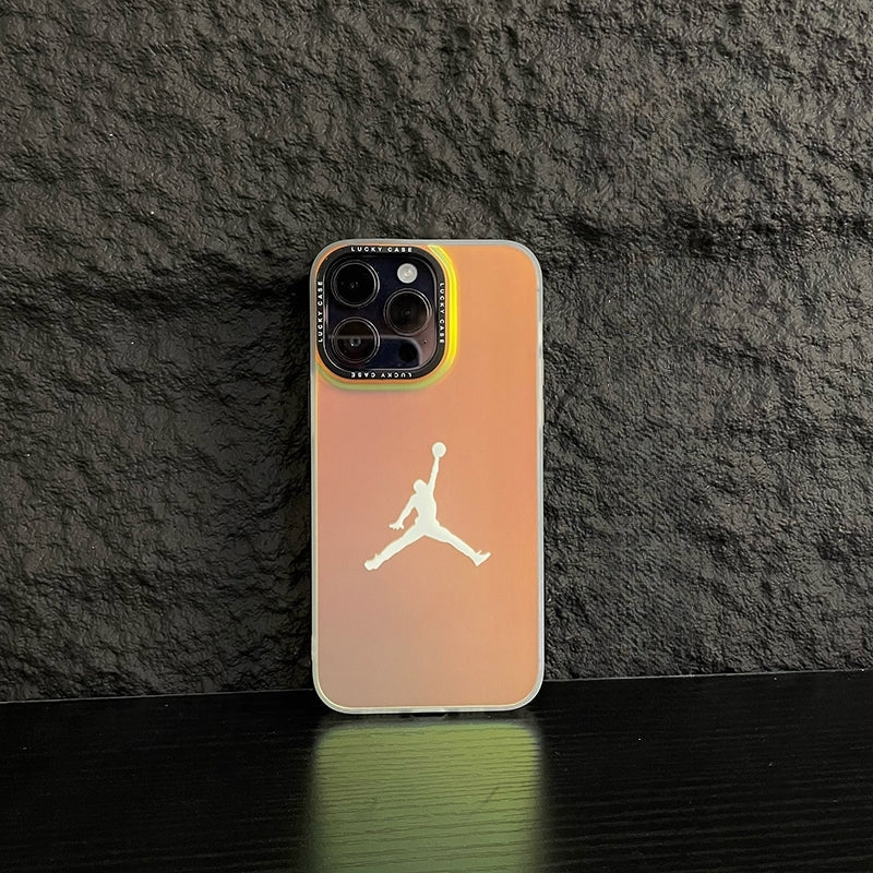 Gradient Aurora Basketball Creative Phone Case For iPhone 15 Series