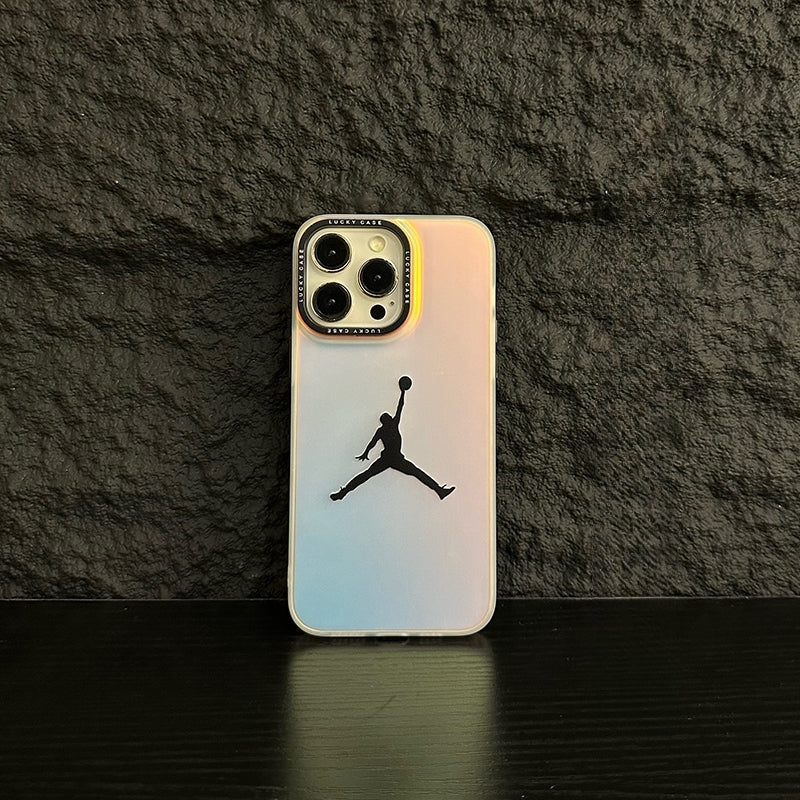 Gradient Aurora Basketball Creative Phone Case For iPhone 15 Series