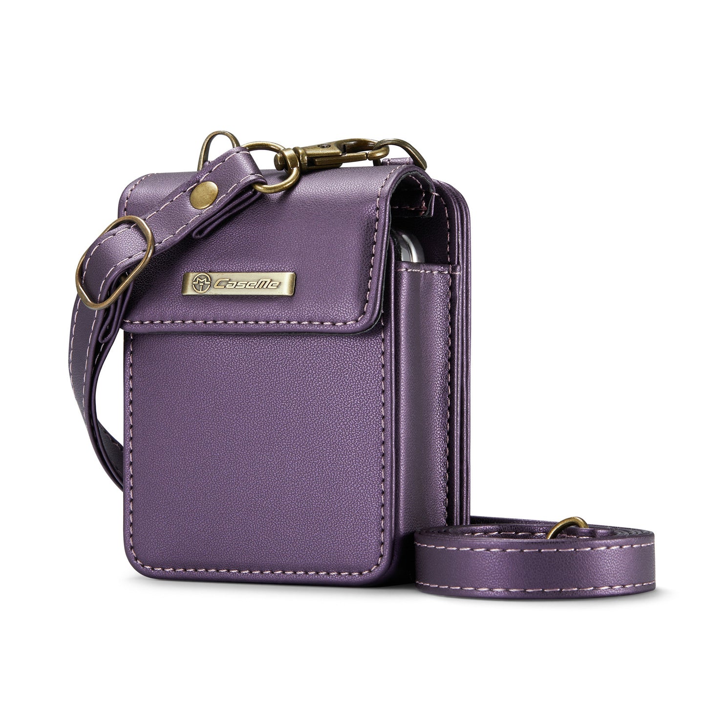 Fashion Leather Crossbody Mini Bag For Samsung Z Flip 3/4/5/6