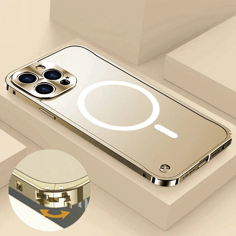 Metal Magnetic Aluminum Alloy Case For iPhone