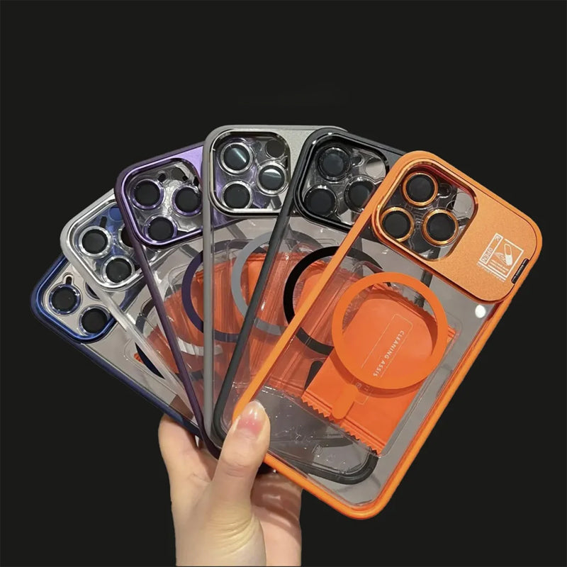 Magnetic Phone Case with Multi-Dimensional Invisible Bracket