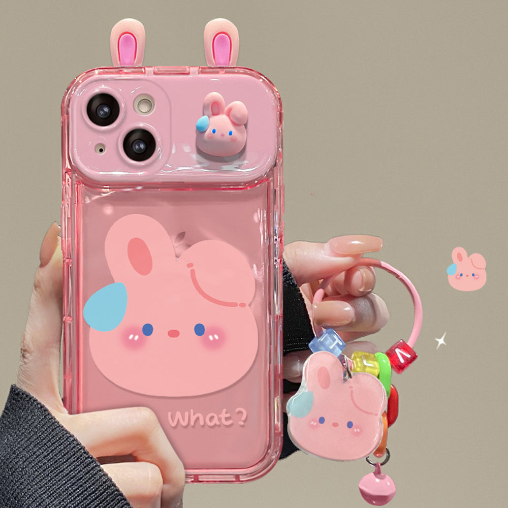 Graffitti Frog Pendant Phone Case With Flip Mirror For #iPhone