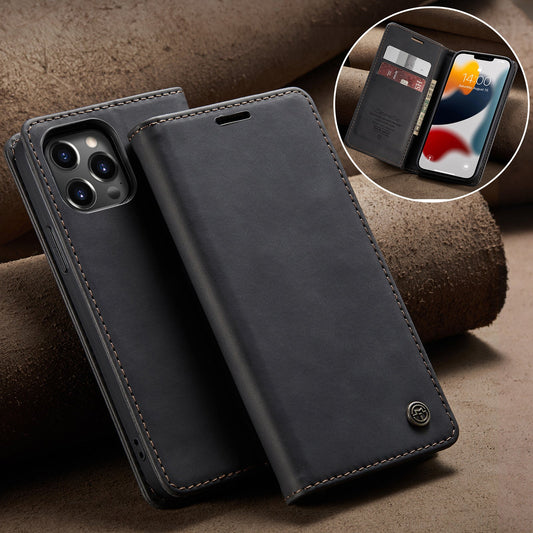 NewHigh Quality Retro Flip Leather Case Protective Cover For iPhone 14Series