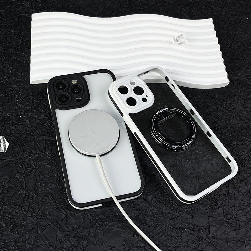 Anti-slip Edge Magnetic Ring Holder Phone Case