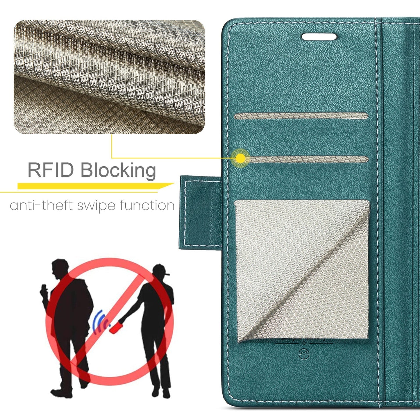 Luxury Anti-theft Brush Flip Leather Phone Case For iPhone 13 Series
