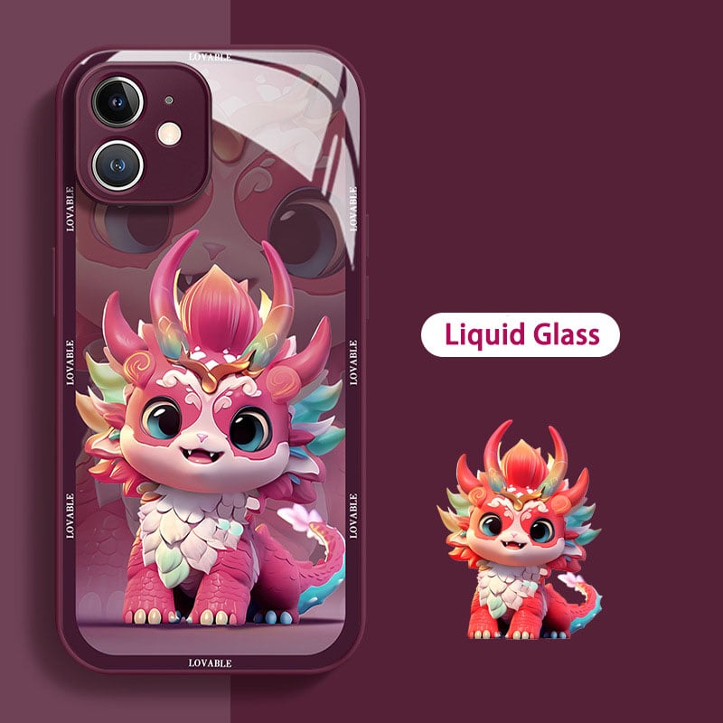 New Year's Colourful Fortune Dragon Phone Case for iPhone