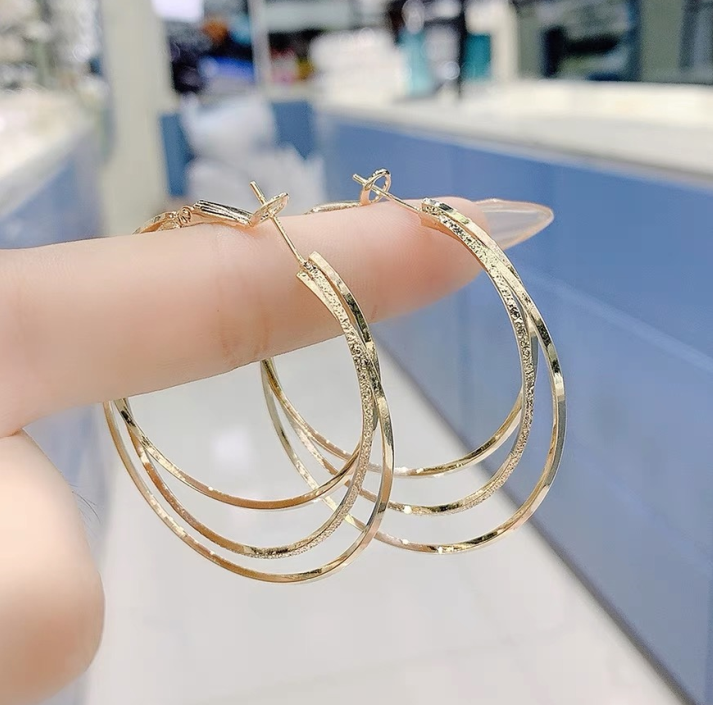 BUY 1 GET 1 FREE-Layered Hoop Earrings