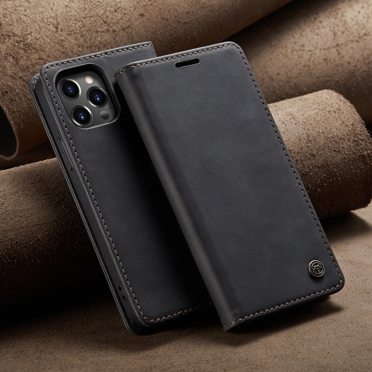 NewHigh Quality Retro Flip Leather Case Protective Cover For iPhone 14Series