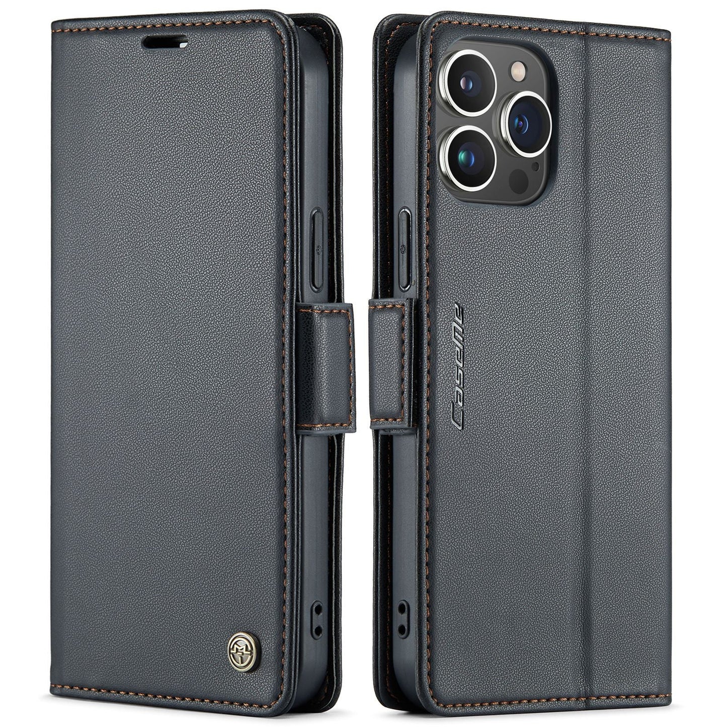 Luxury Anti-theft Brush Flip Leather Phone Case For iPhone 13 Series