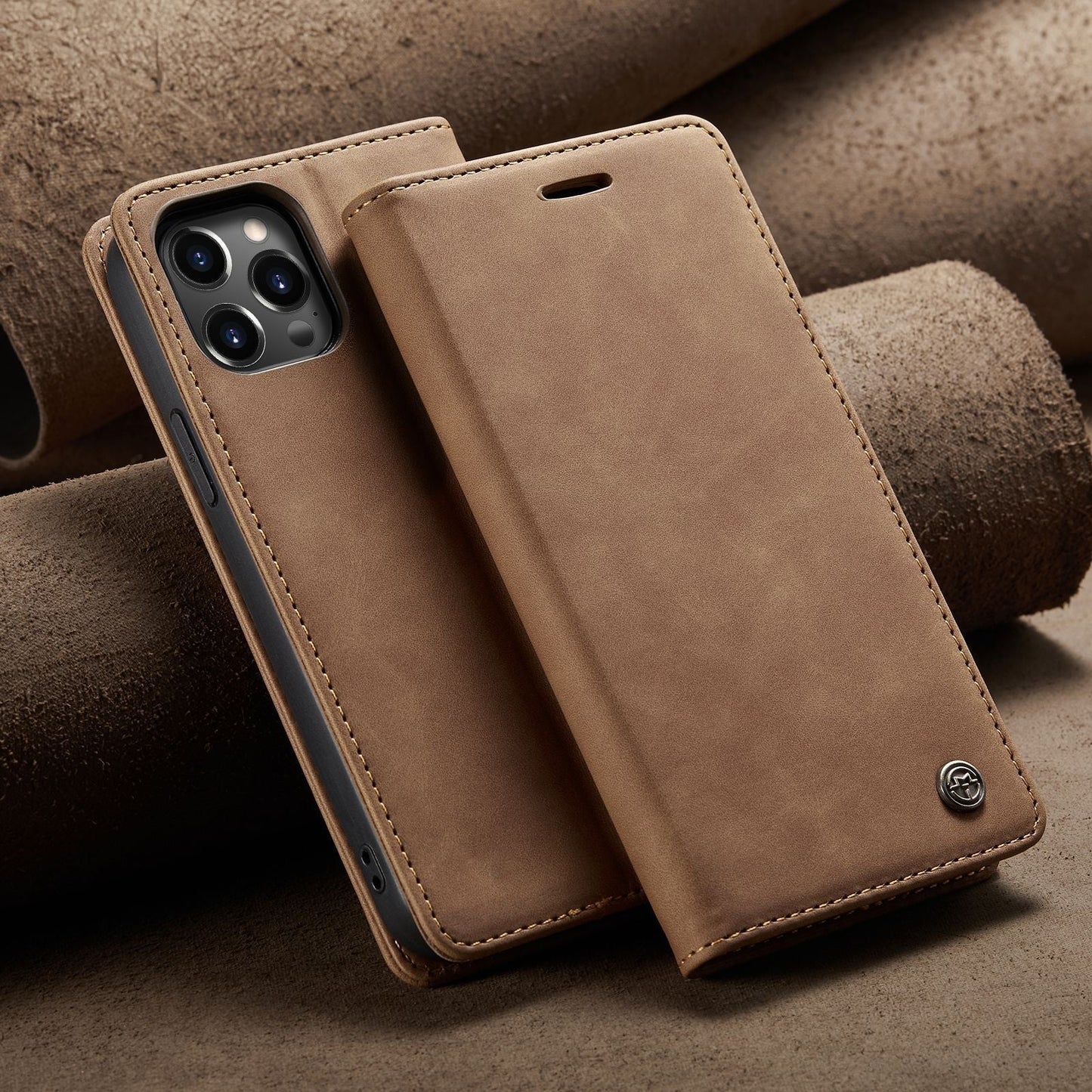 NewHigh Quality Retro Flip Leather Case Protective Cover For iPhone 14Series