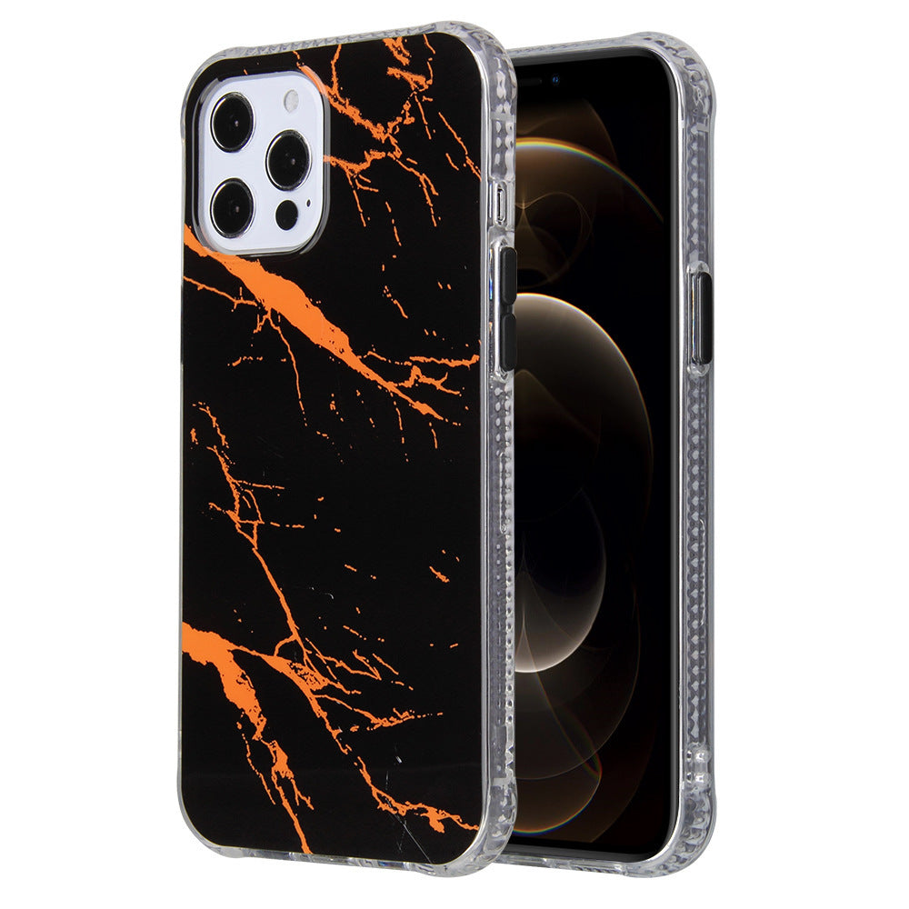 Colored Glass Marble Pattern Acrylic Anti-Fall Mobile Phone Case