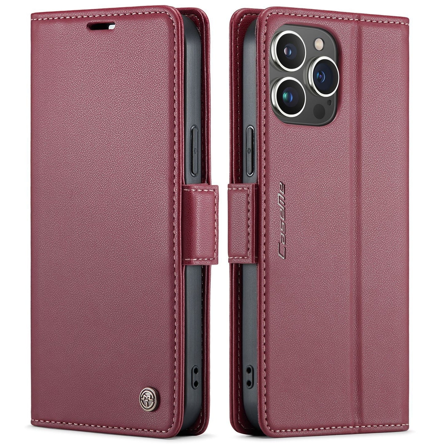 Luxury Anti-theft Brush Flip Leather Phone Case For iPhone 13 Series