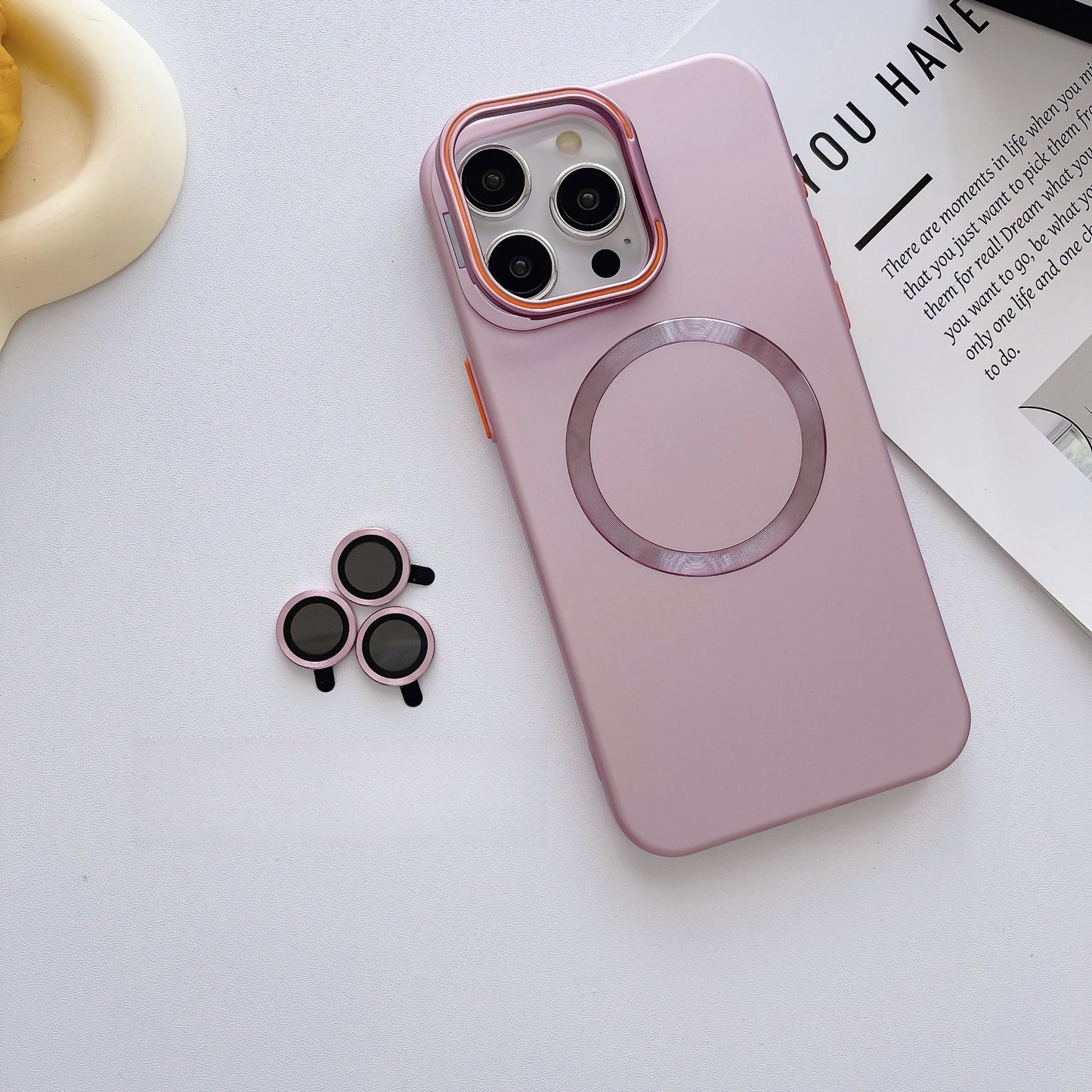 Frosted Magnetic Holder Mobile Phone Case