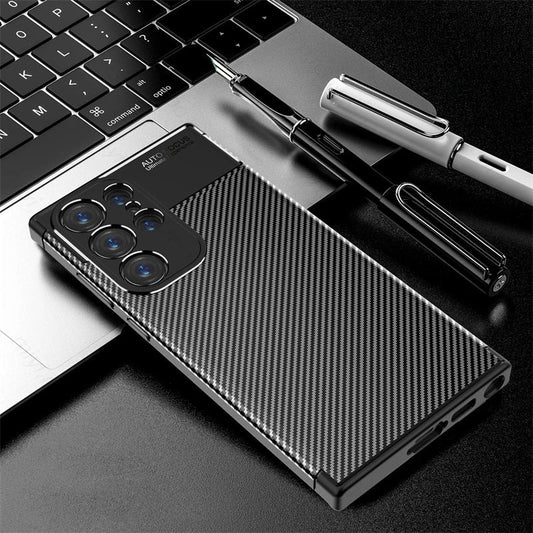 Matte carbon fiber phone case