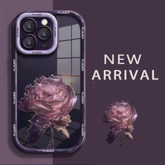 Exclusively Designed Colorful Flowers Anti-Fall Protective Mobile Phone Case