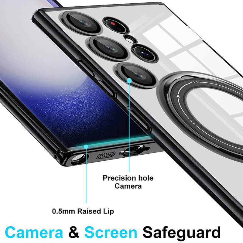 Hd Transparent Folding Bracket Case For Samsung Galaxy